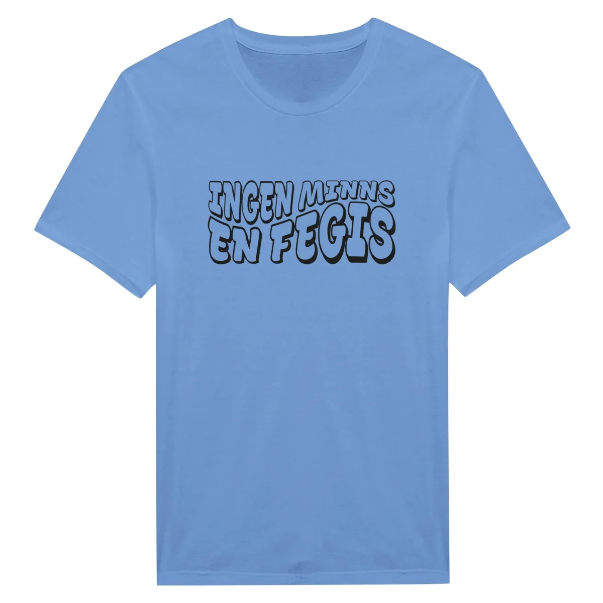 Klassisk unisex t-shirt - Ingen minns en fegis svart