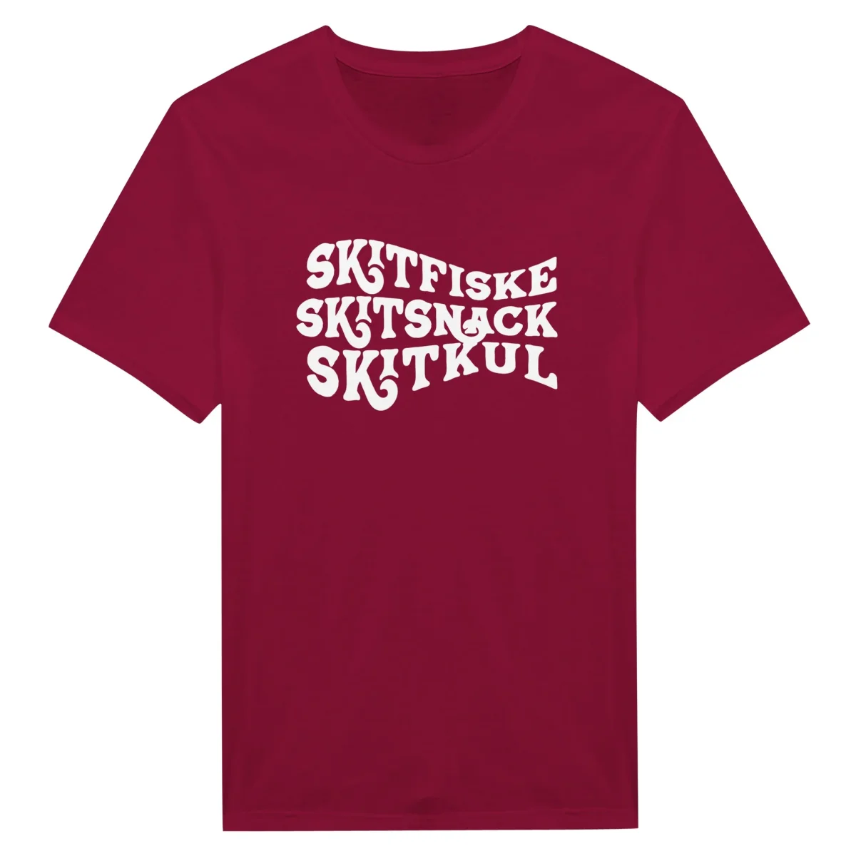 Klassisk unisex t-shirt - Skitfiske vit - Bild 8