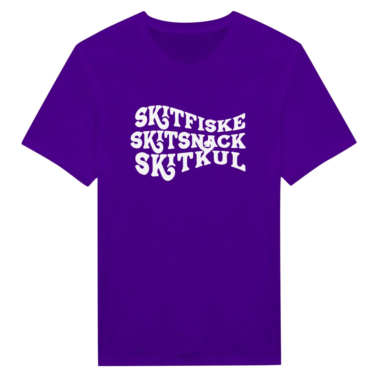 Klassisk unisex t-shirt - Skitfiske vit - Bild 7
