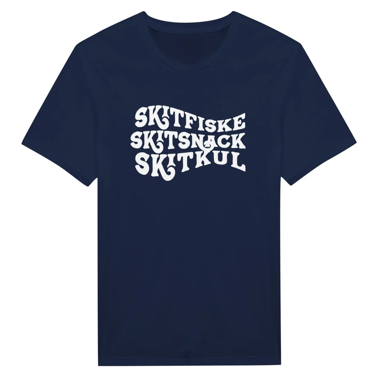 Klassisk unisex t-shirt - Skitfiske vit - Bild 4