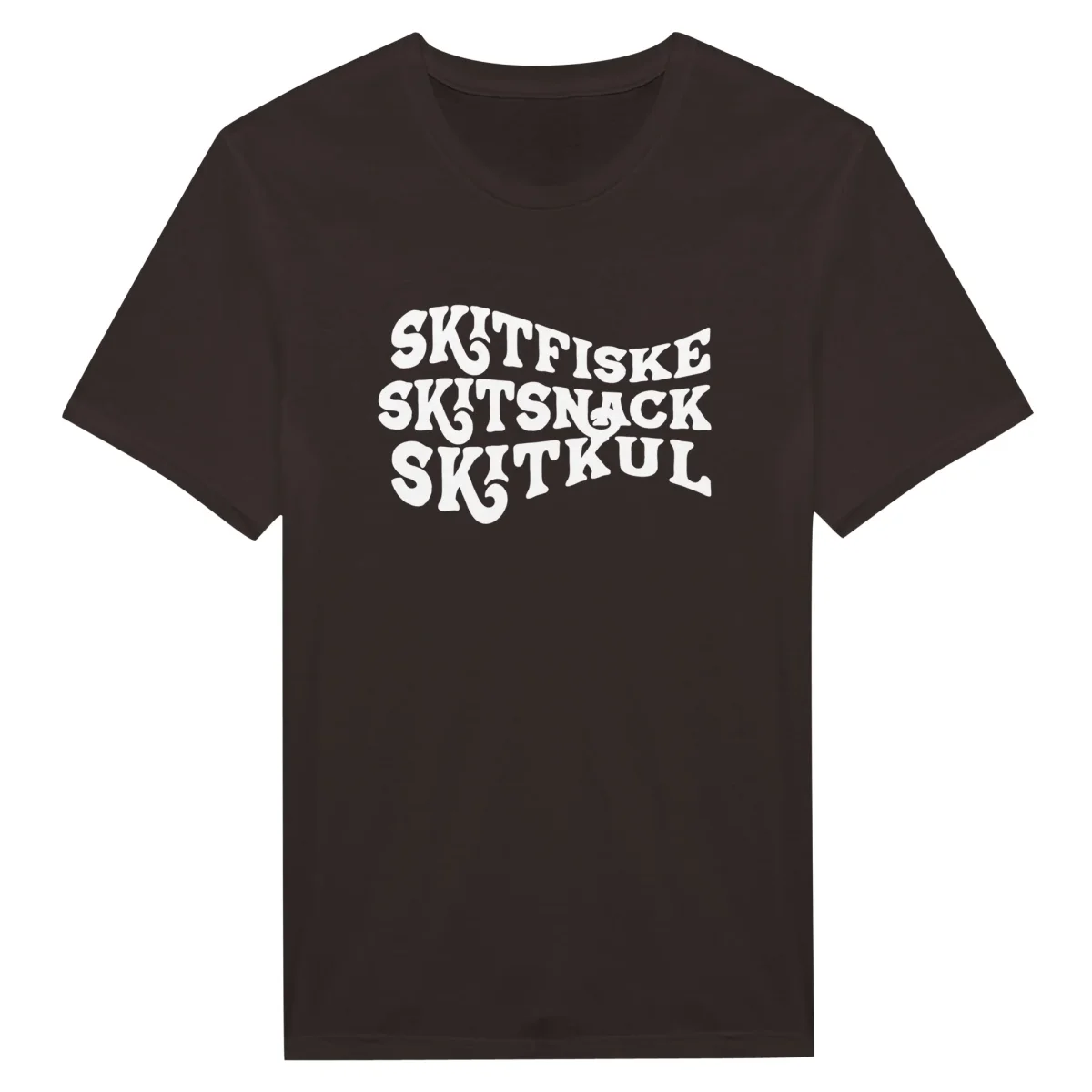 Klassisk unisex t-shirt - Skitfiske vit - Bild 3