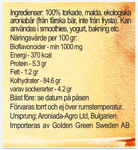 Aronia pulver 200 gr eko – Aroniada - Bild 3