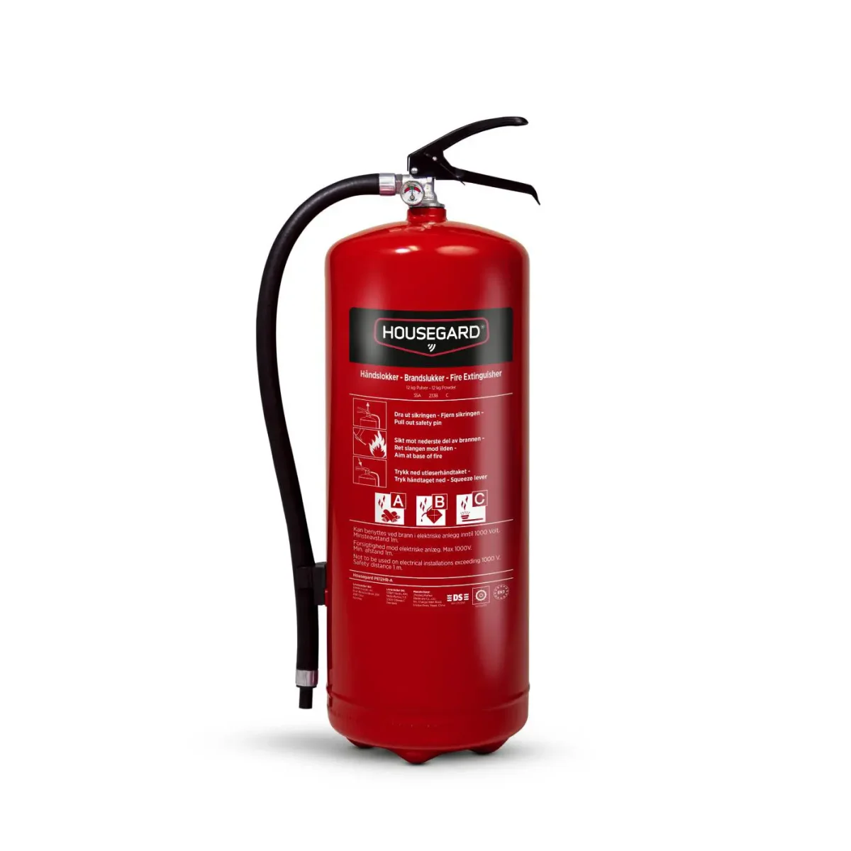 Brandsläckare Housegard pulver 12 kg - Bild 2