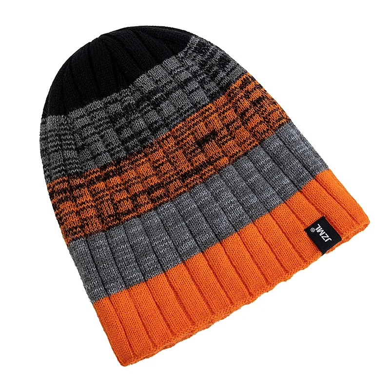 JZML Randig Vintermössa - Unisex Beanie för Skidåkning & Outdoor | Dam & Herr - Bild 5