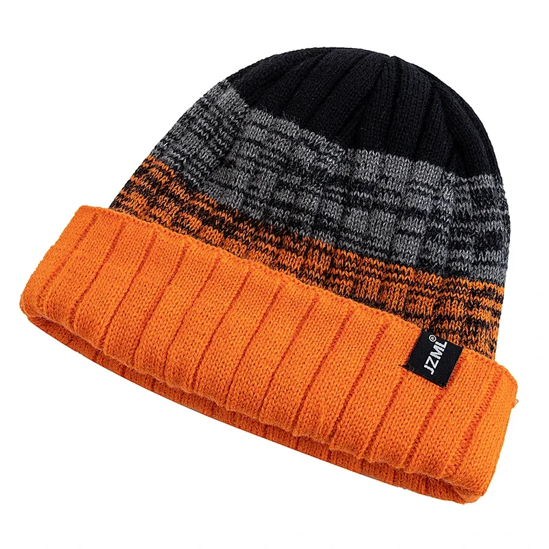 JZML Randig Vintermössa - Unisex Beanie för Skidåkning & Outdoor | Dam & Herr - Bild 7