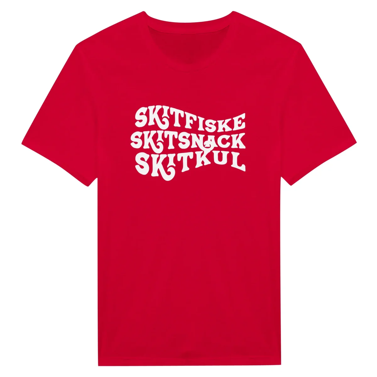 Klassisk unisex t-shirt - Skitfiske vit - Bild 9