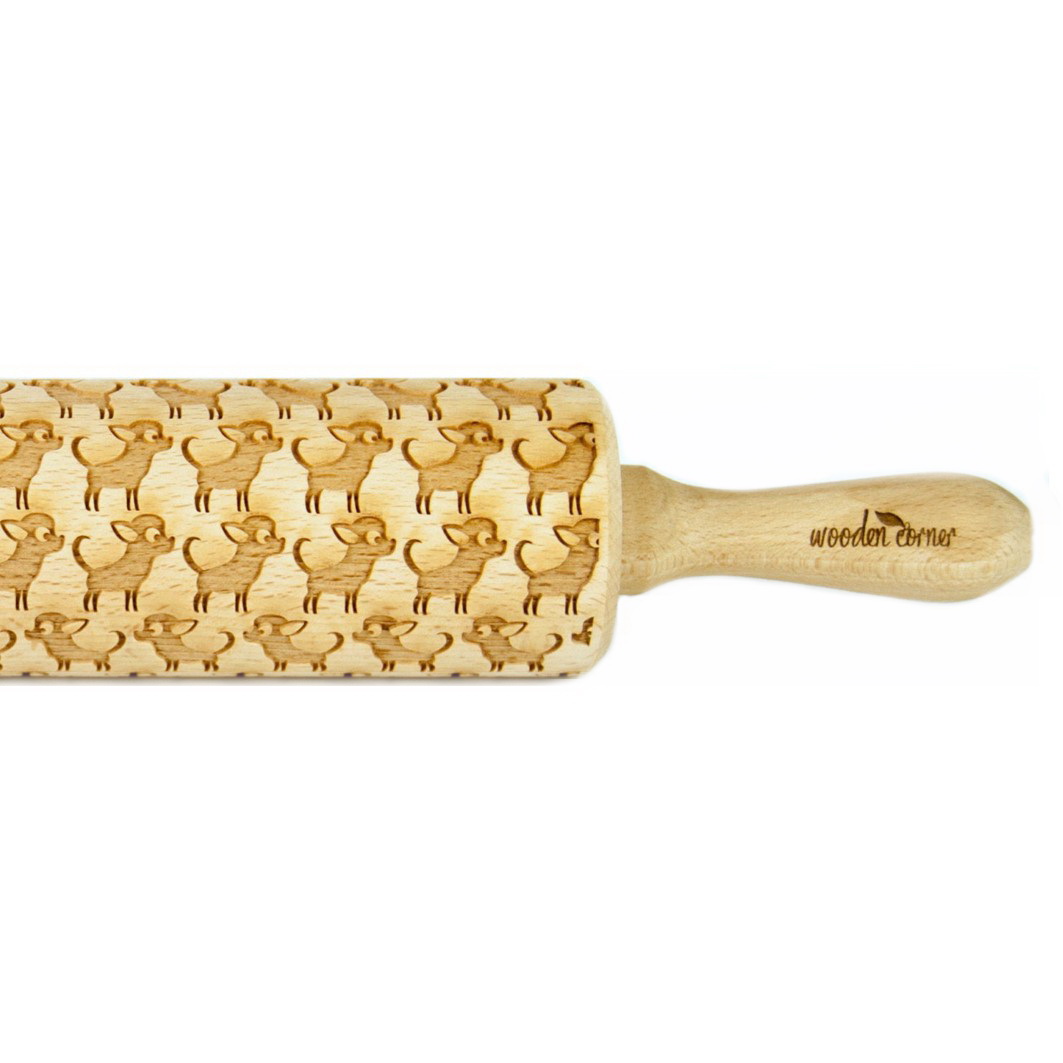 Mönstrad Kavel ”Chihuahua” – 2 storlekar (43/24 cm)