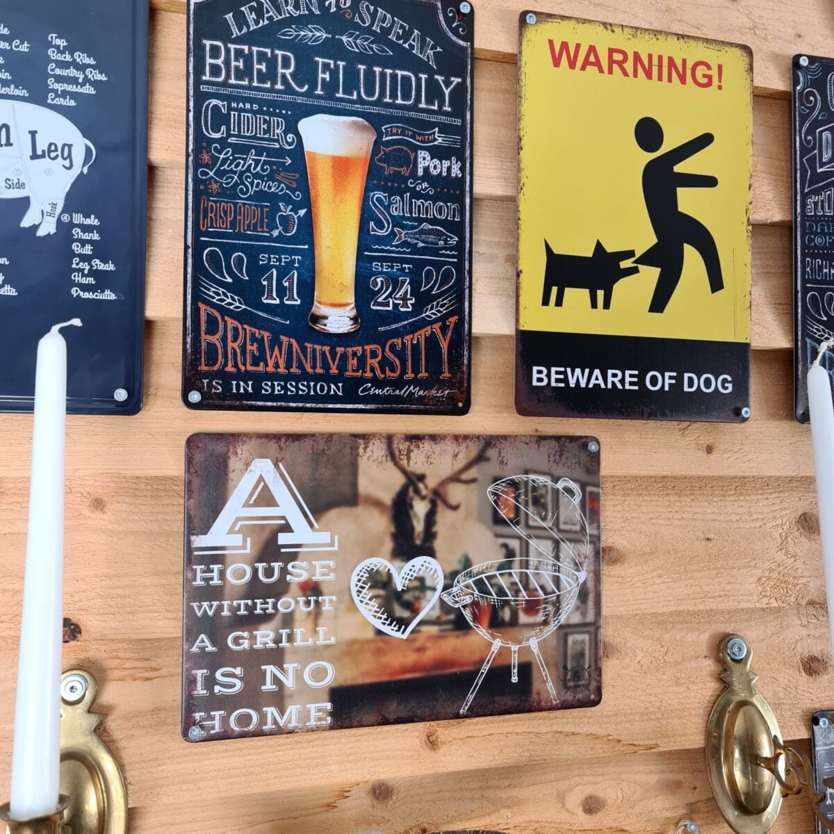 Plåtskylt Stout – retroskylt / tin sign med fakta om drycken – snyggt i baren - Bild 4